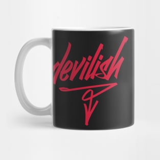 Devilish graffiti style graphic novelty attitude t-shirt Mug